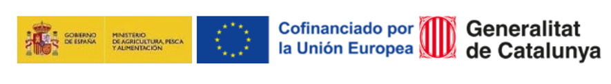 Logos cofinanciación Del ministerio de agricultura, unión europea y Generalitat de Catalunya